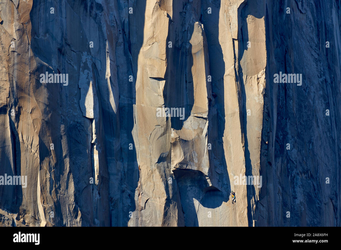 Kletterer am El Capitan, Yosemite National Park, Kalifornien, USA Stockfoto