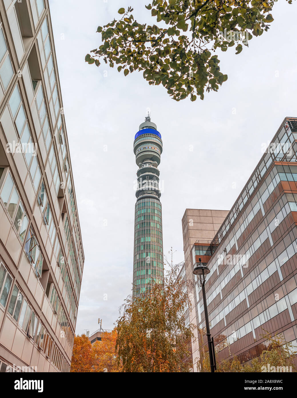 11.09. 2019. London, UK, BT Tower. Kommunikation Turm in der Mitte von London Stockfoto