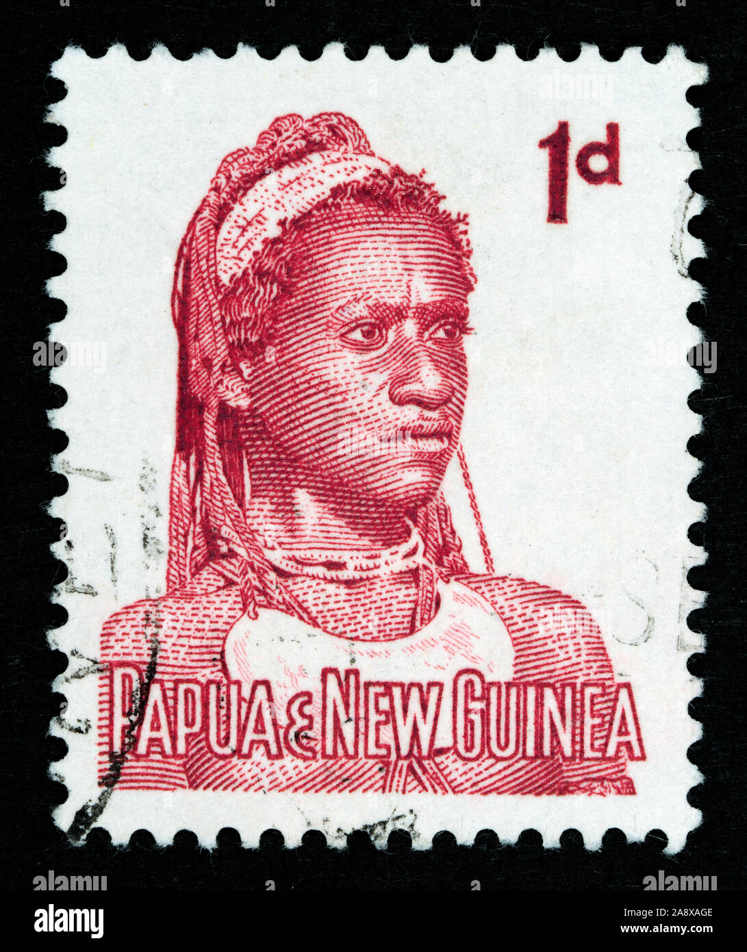 Papua-neuguinea Briefmarke Stockfoto