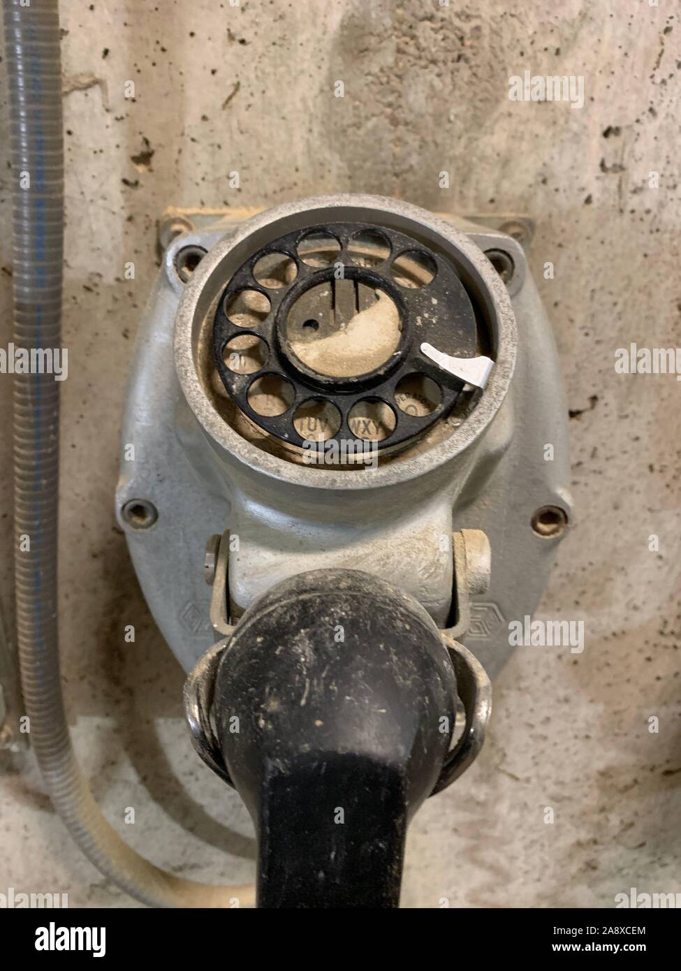 Alte Sprechanlage Stockfoto