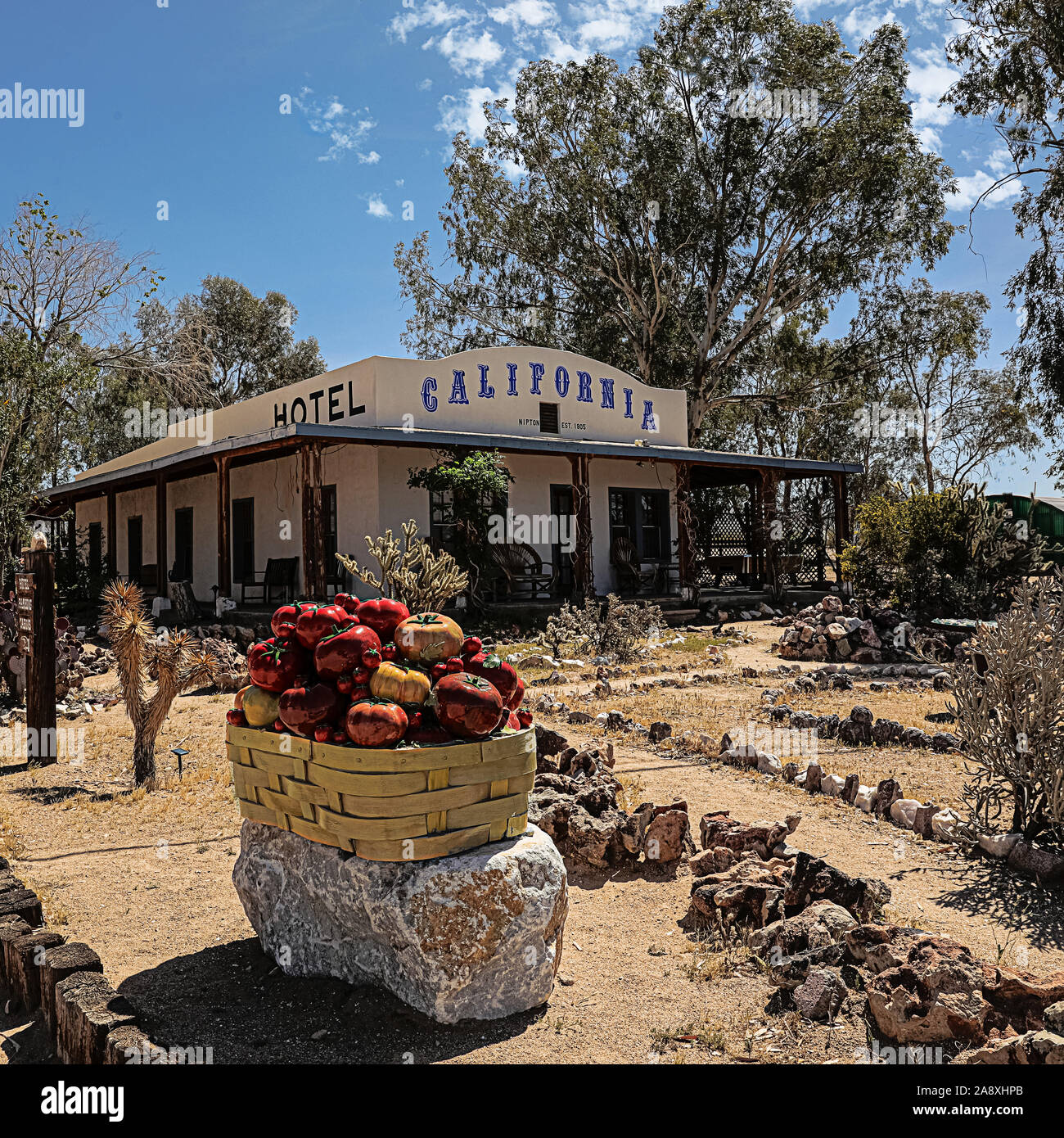 Hotel California Nipton, Kalifornien Stockfoto