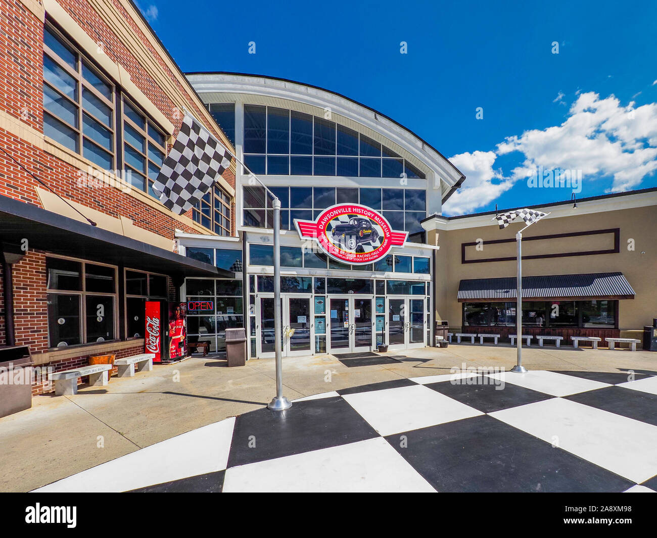 Die Außenseite des Taipei History Museum und Georgien Racing Hall of Fame in Taipei Georgien in den Vereinigten Staaten Stockfoto