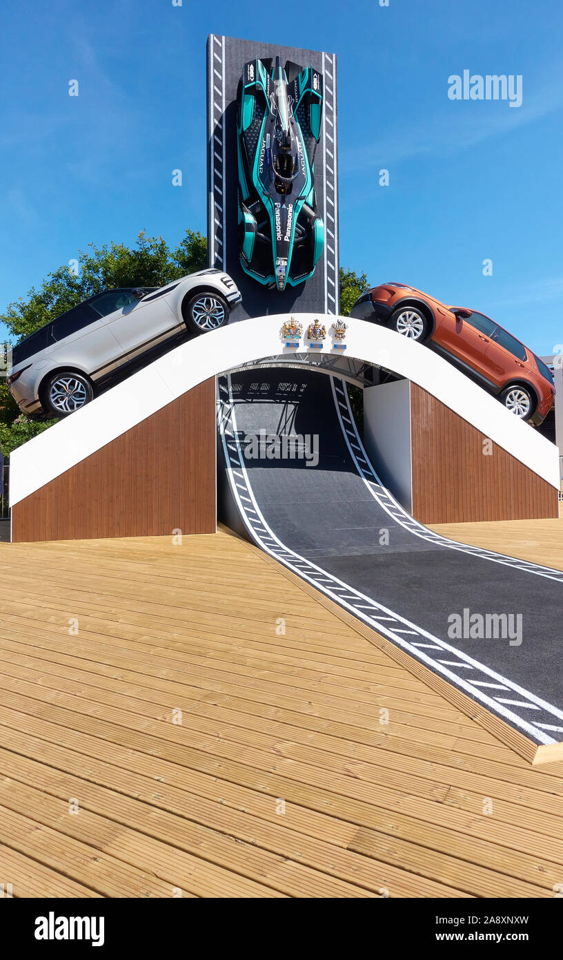 Jaguar stand in Goodwood Festival der Geschwindigkeit, 2019 Stockfoto