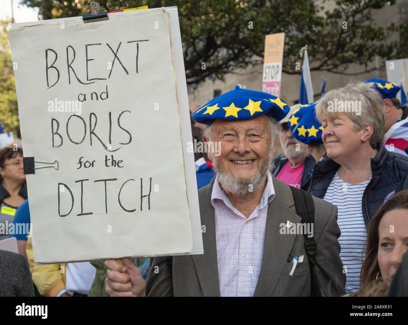 Die Abstimmung März - 19. Oktober 2019 Stockfoto