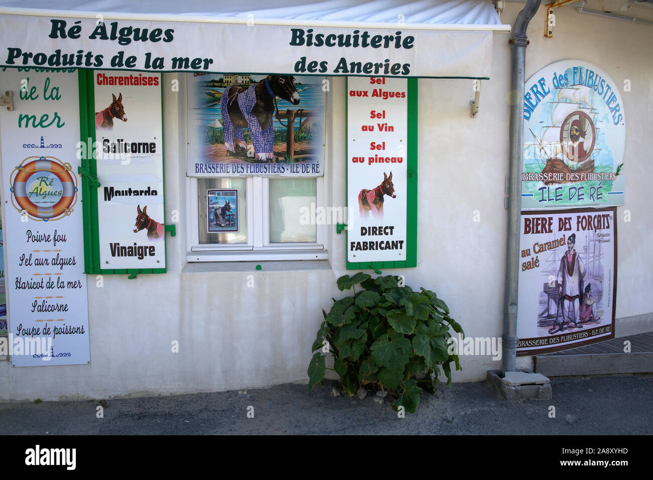 Souvenirshop, Ile de Re, Charente Maritime, Frankreich Stockfoto