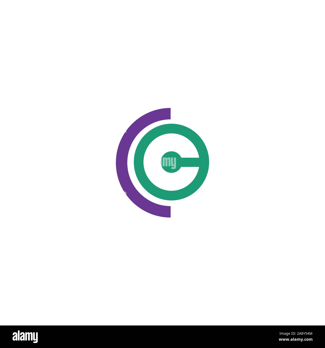 Initial CE oder EG logo Vektor Logo Design Stock Vektor