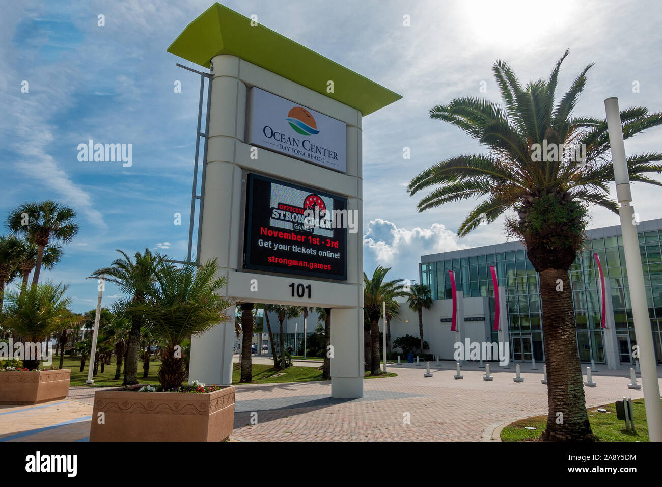 Die Volusia County Ocean Center Convention Center am Strand in Daytona Beach, Florida Die Fünftgrößte Convention Center in Florida Stockfoto