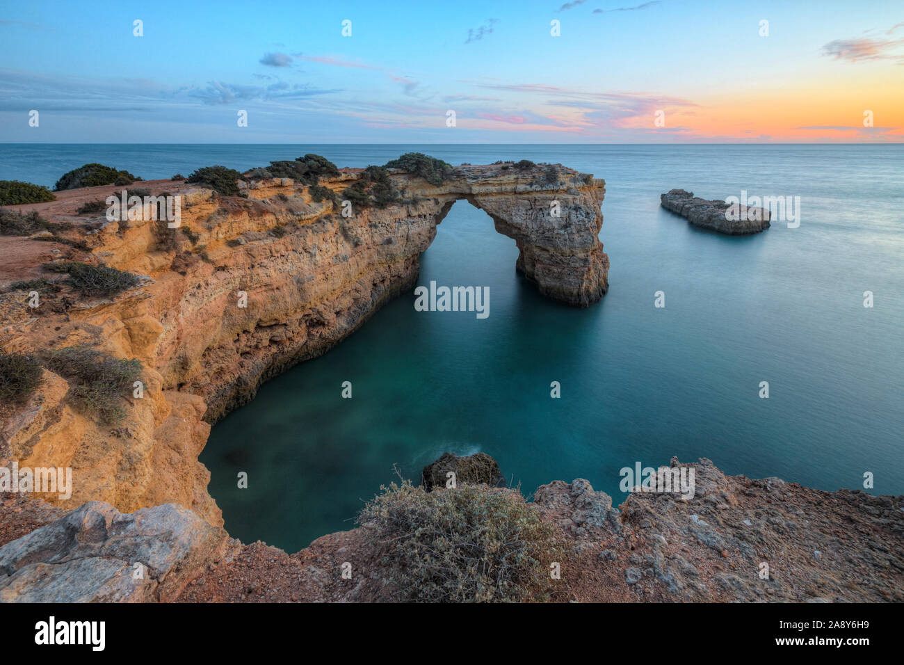 Arco de Albandeira, Lagoa, Algarve, Portugal, Europa Stockfoto