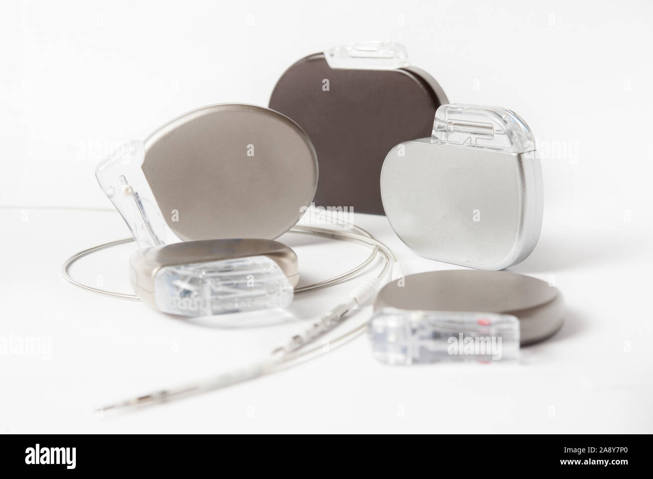 Implantable cardioverter defibrillator Fotos und Bildmaterial in