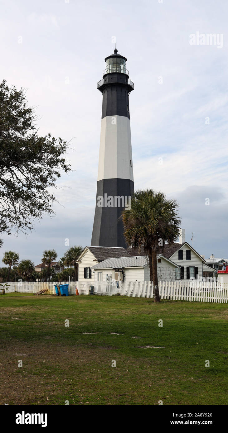 Tybee Licht Stockfoto
