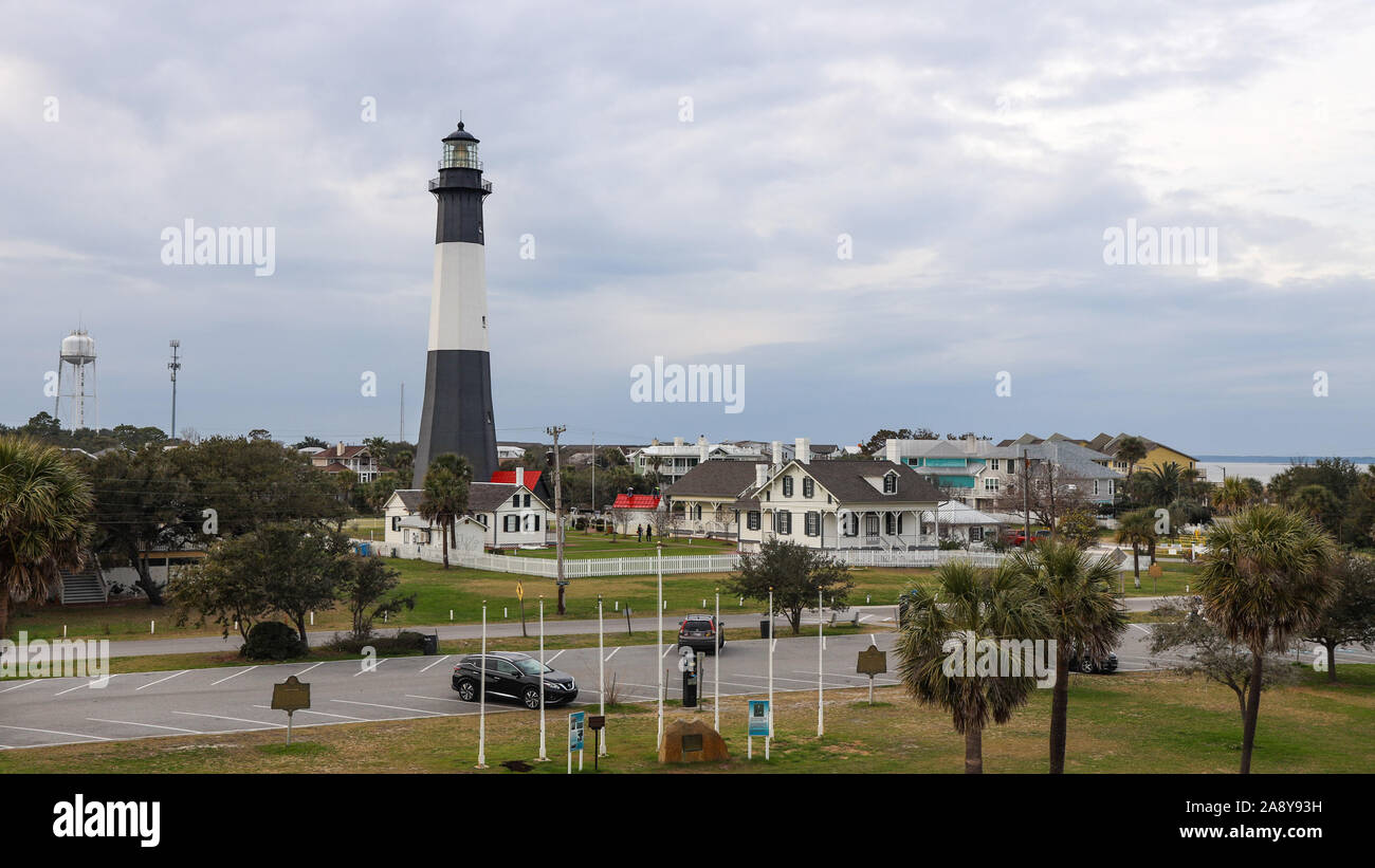 Tybee Licht Stockfoto