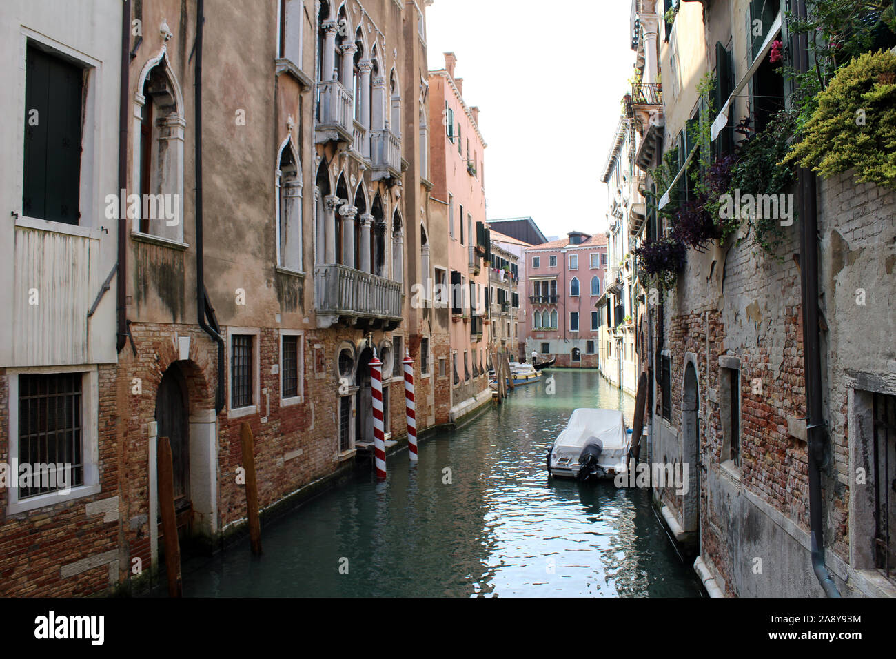 Kanal in Venedig Stockfoto