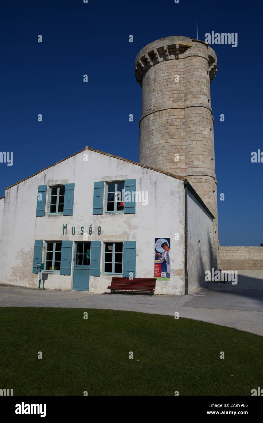 Leuchtturm, Ile de Ré, Charente-Maritime, Frankreich Stockfoto