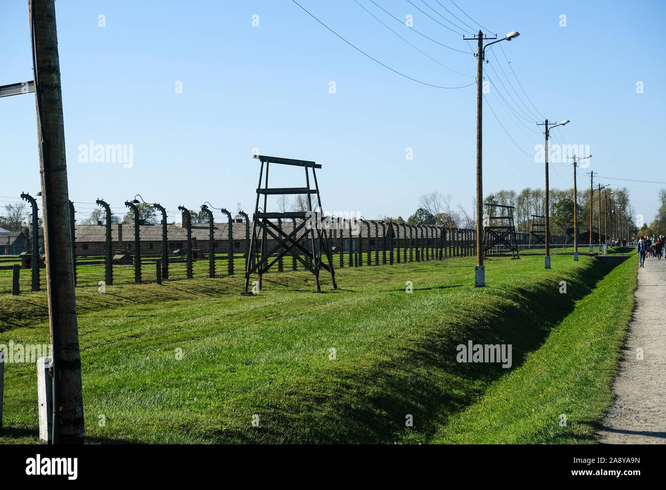 Auschwitz Birkenau Deutsche Nazi Konzentrations- und Vernichtungslager, Polen Stockfoto