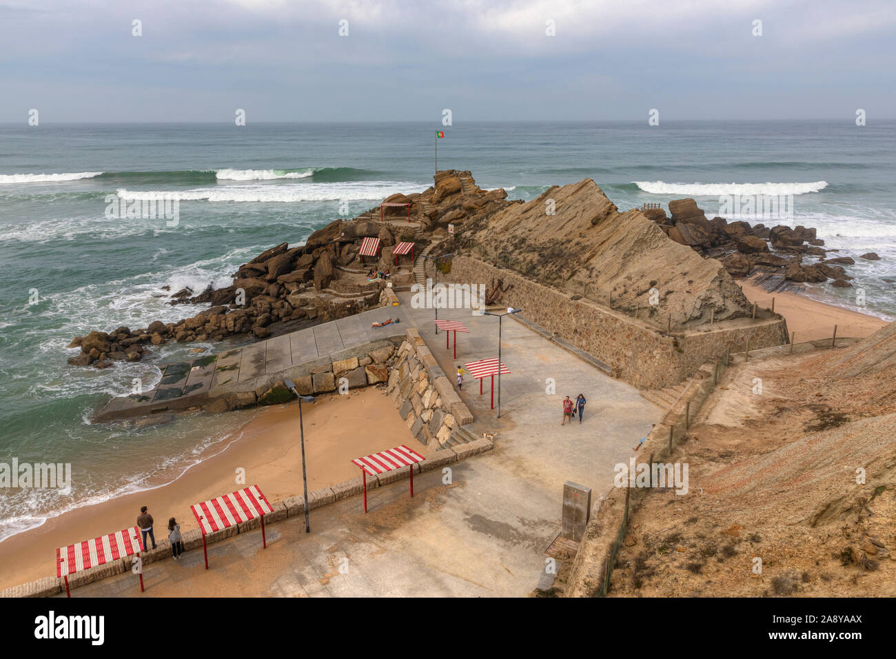 Silveira, Formosa Strand, Santa Cruz, Torres Vedras, Portugal, Europa Stockfoto