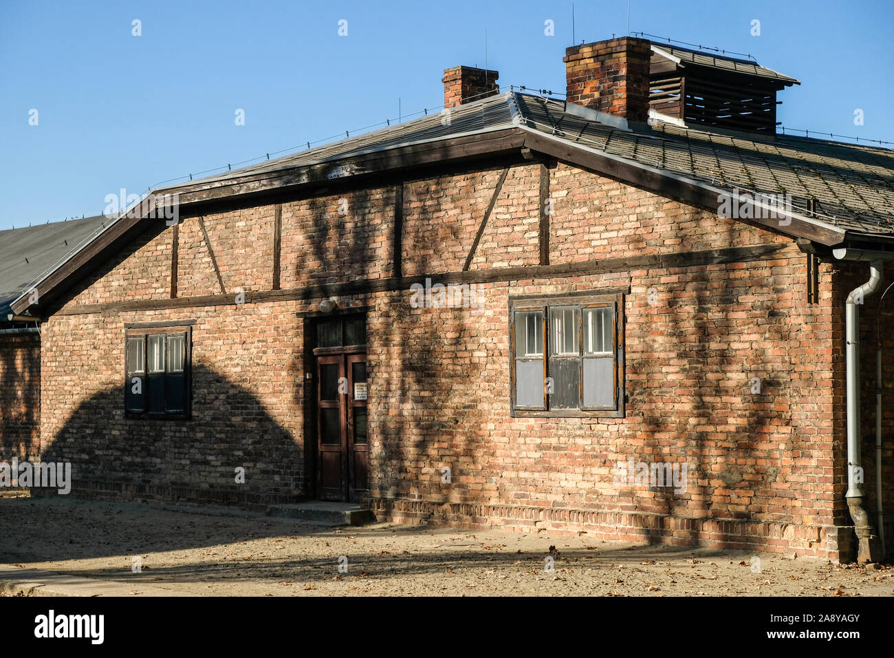 Auschwitz Birkenau Deutsche Nazi Konzentrations- und Vernichtungslager, Polen Stockfoto