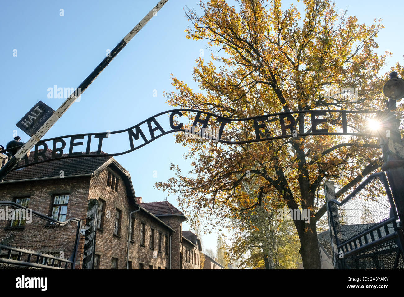 Auschwitz Birkenau Deutsche Nazi Konzentrations- und Vernichtungslager, Polen Stockfoto