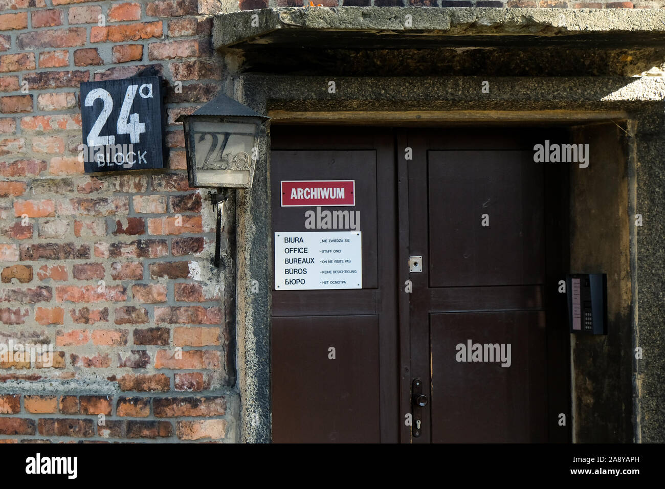 Auschwitz Birkenau Deutsche Nazi Konzentrations- und Vernichtungslager, Polen Stockfoto