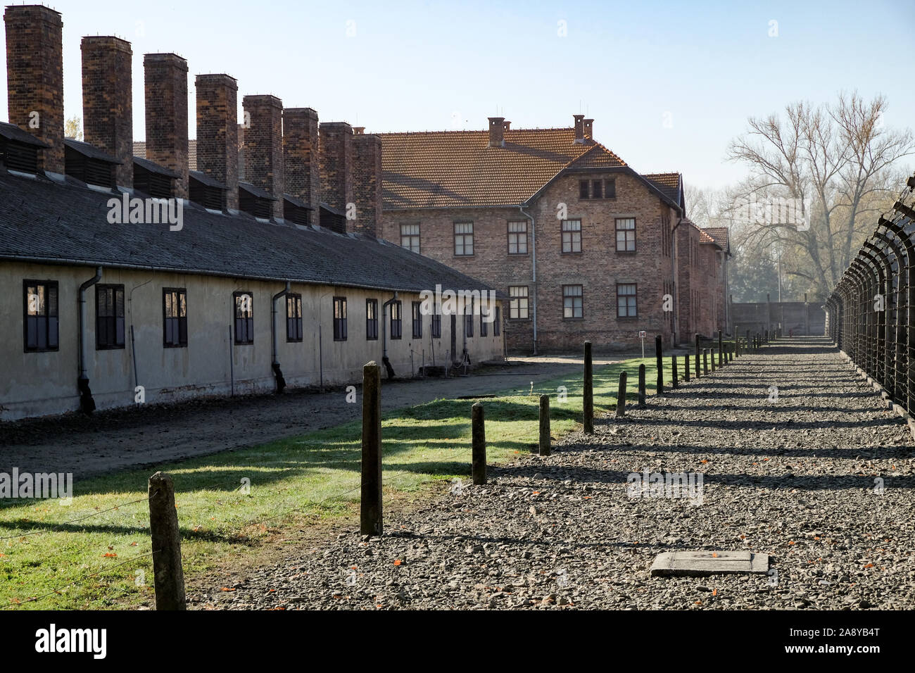 Auschwitz Birkenau Deutsche Nazi Konzentrations- und Vernichtungslager, Polen Stockfoto