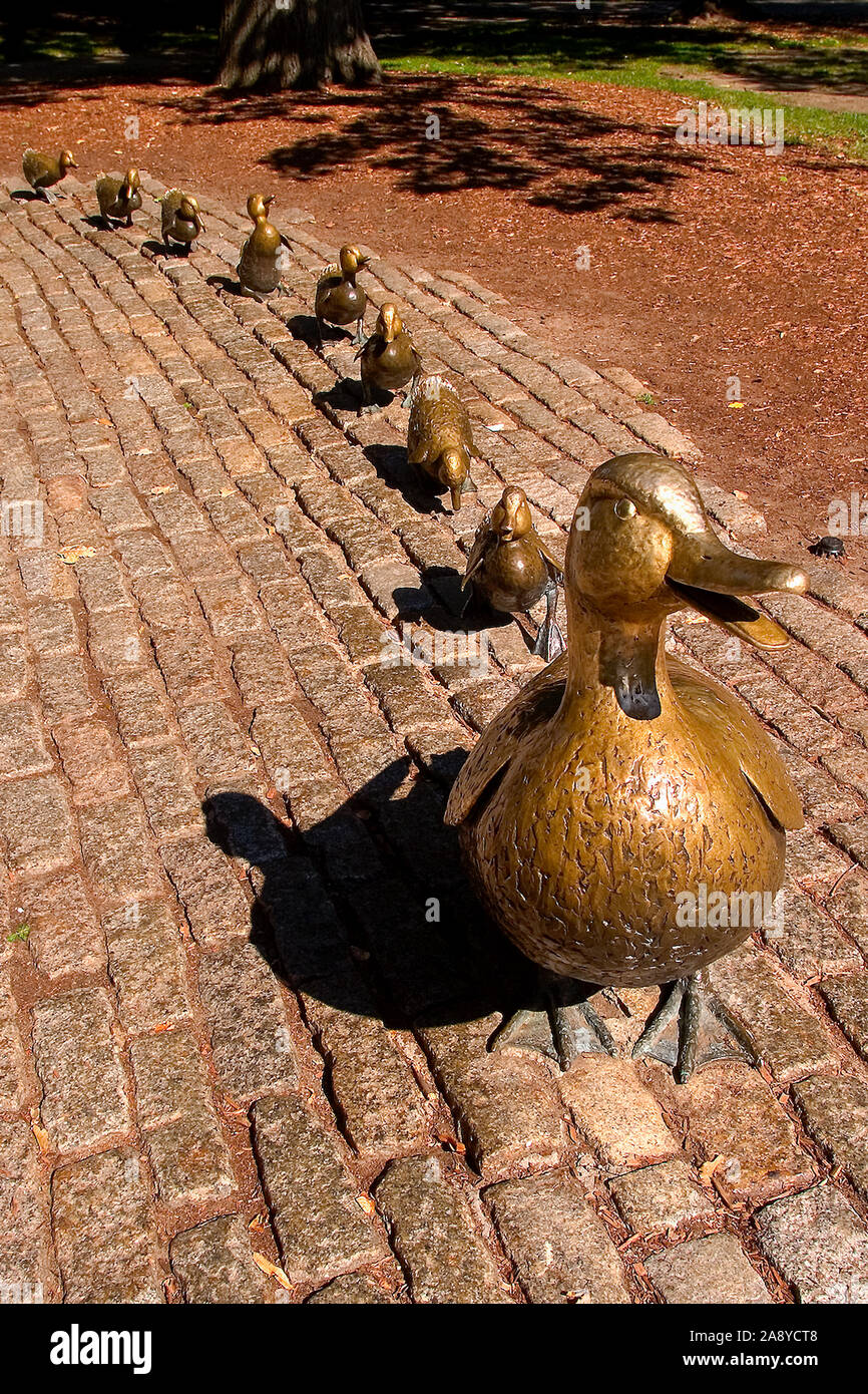 Die Ente Skulptur auf Boston Common, Boston, MA Stockfoto