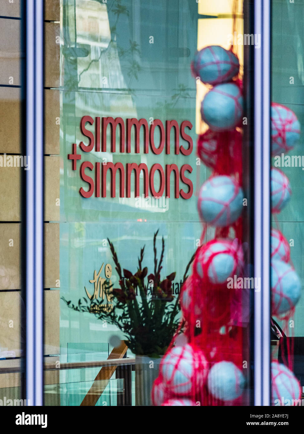 Simmons & Simmons internationale Anwaltskanzlei Zentrale in London. Simmons und Simmons/Simmons + Simmons Stockfoto