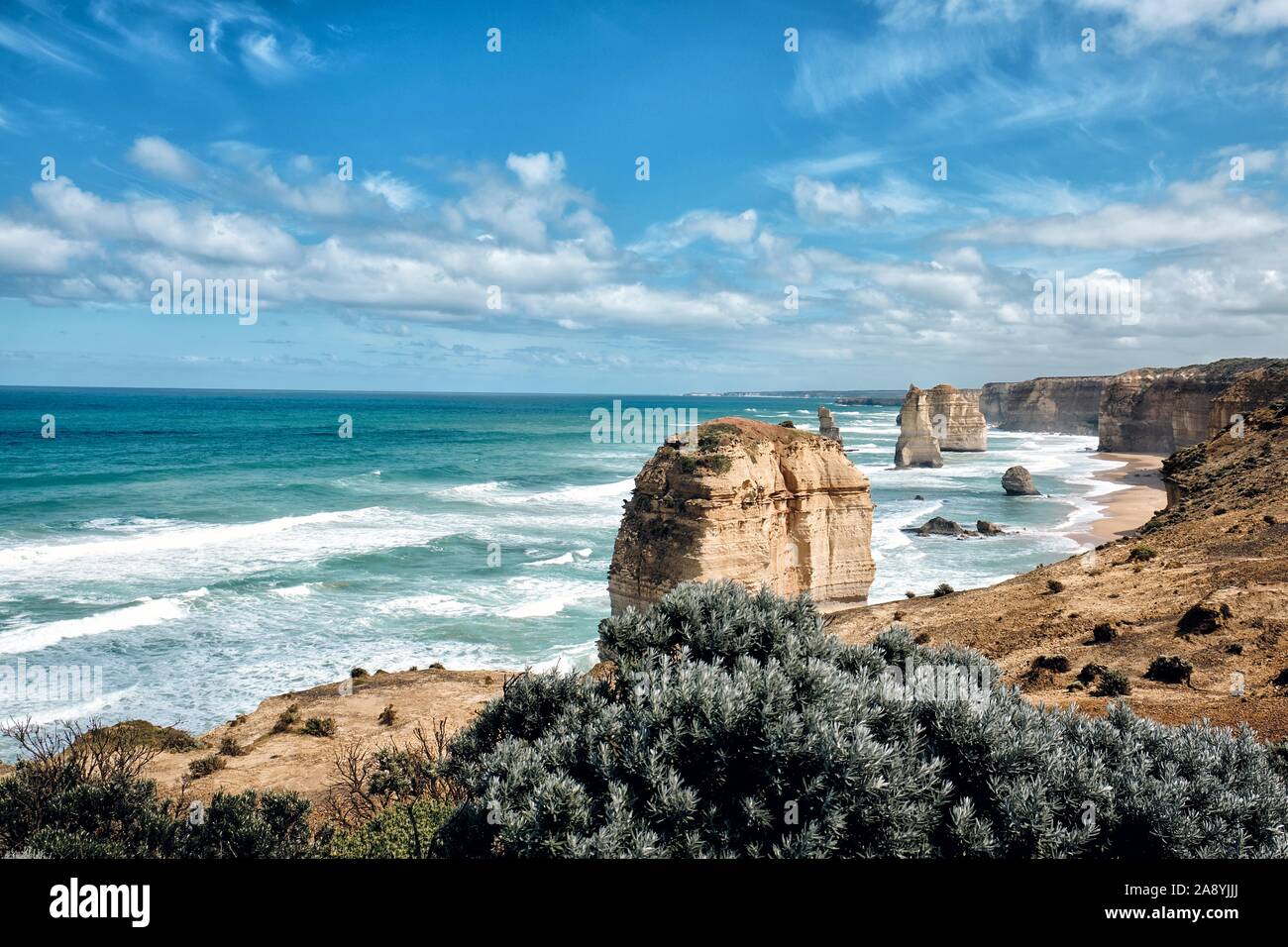 12 Apostel malerische Aussicht, Victoria, Australien Stockfoto