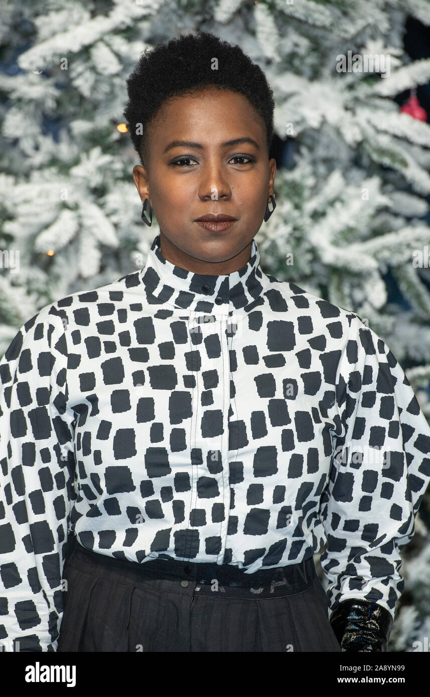 London, Großbritannien. 11 Nov, 2019. LONDON, ENGLAND - Nov 11: Jade Anouka besucht die UK-Premiere von "Last Christmas" am BFI Southbank am 11. November 2019 in London, England. Credit: Gary Mitchell, GMP-Media/Alamy leben Nachrichten Stockfoto