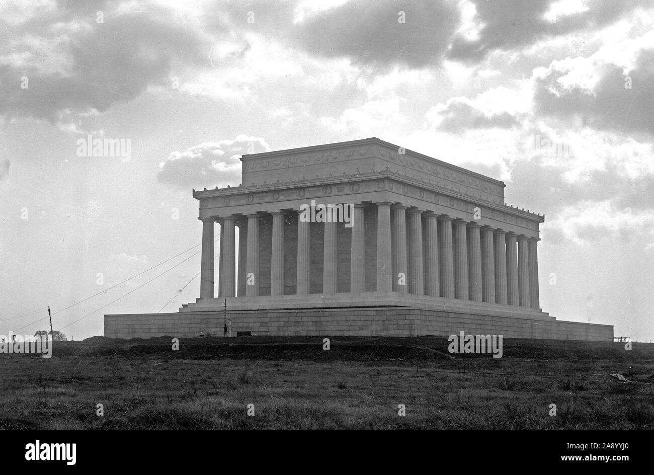 Abschluss des Lincoln Memorial Ca. 1917 Stockfoto