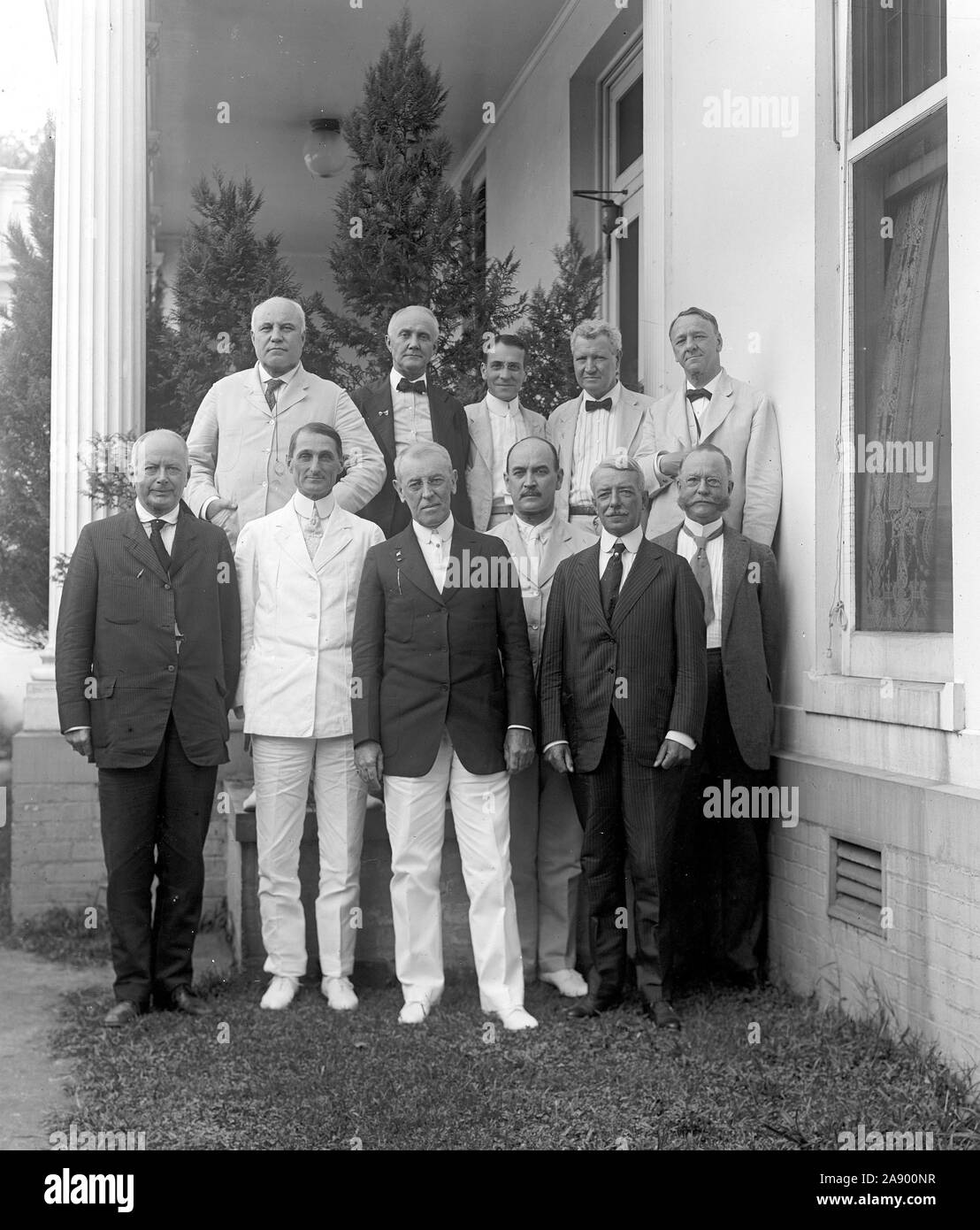 Präsident Woodrow Wilson mit seinem Kabinett Ca. 1910 s Stockfoto