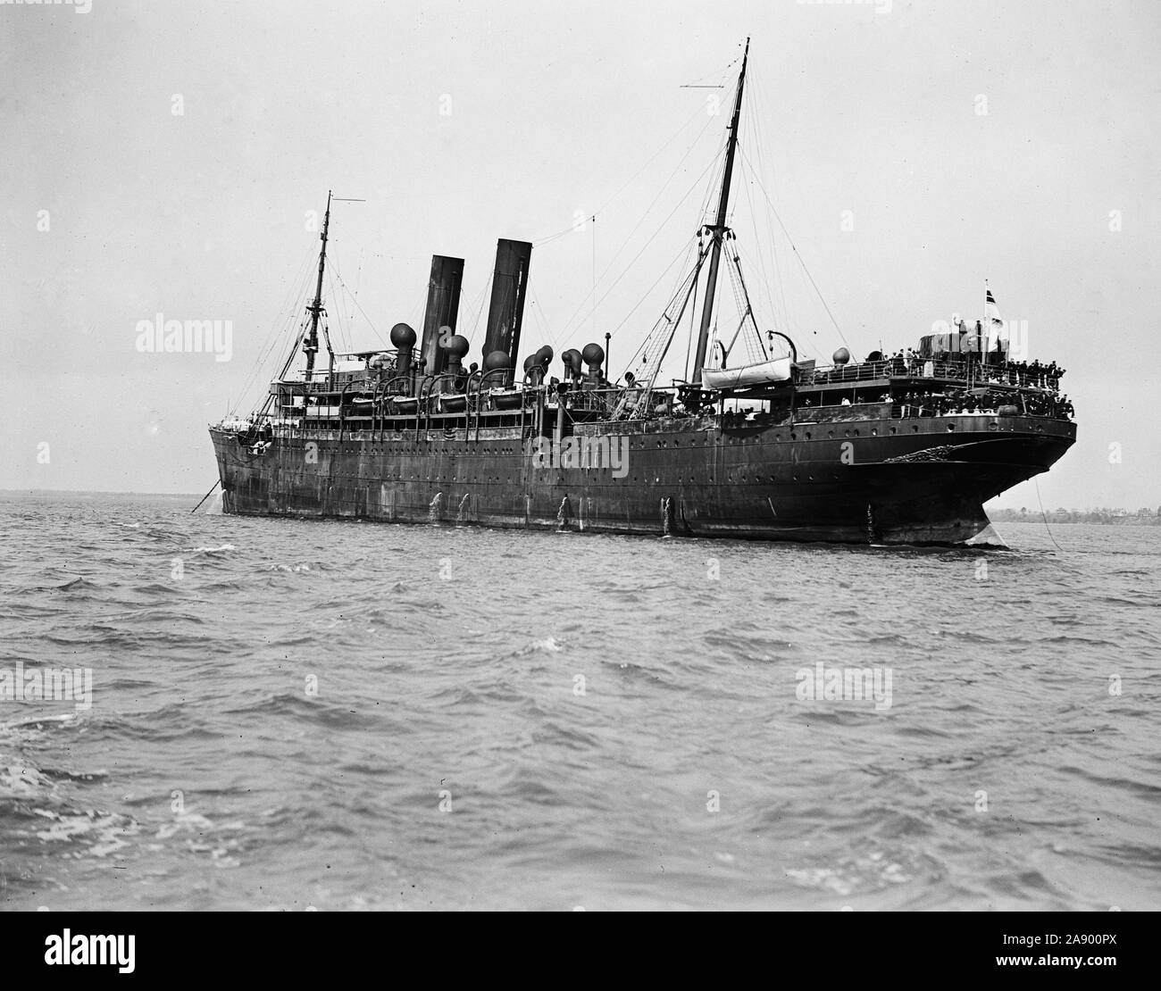 Das deutsche Schiff Eitel Friedrich, gefangen durch die Vereinigten Staaten. 1915 Stockfoto