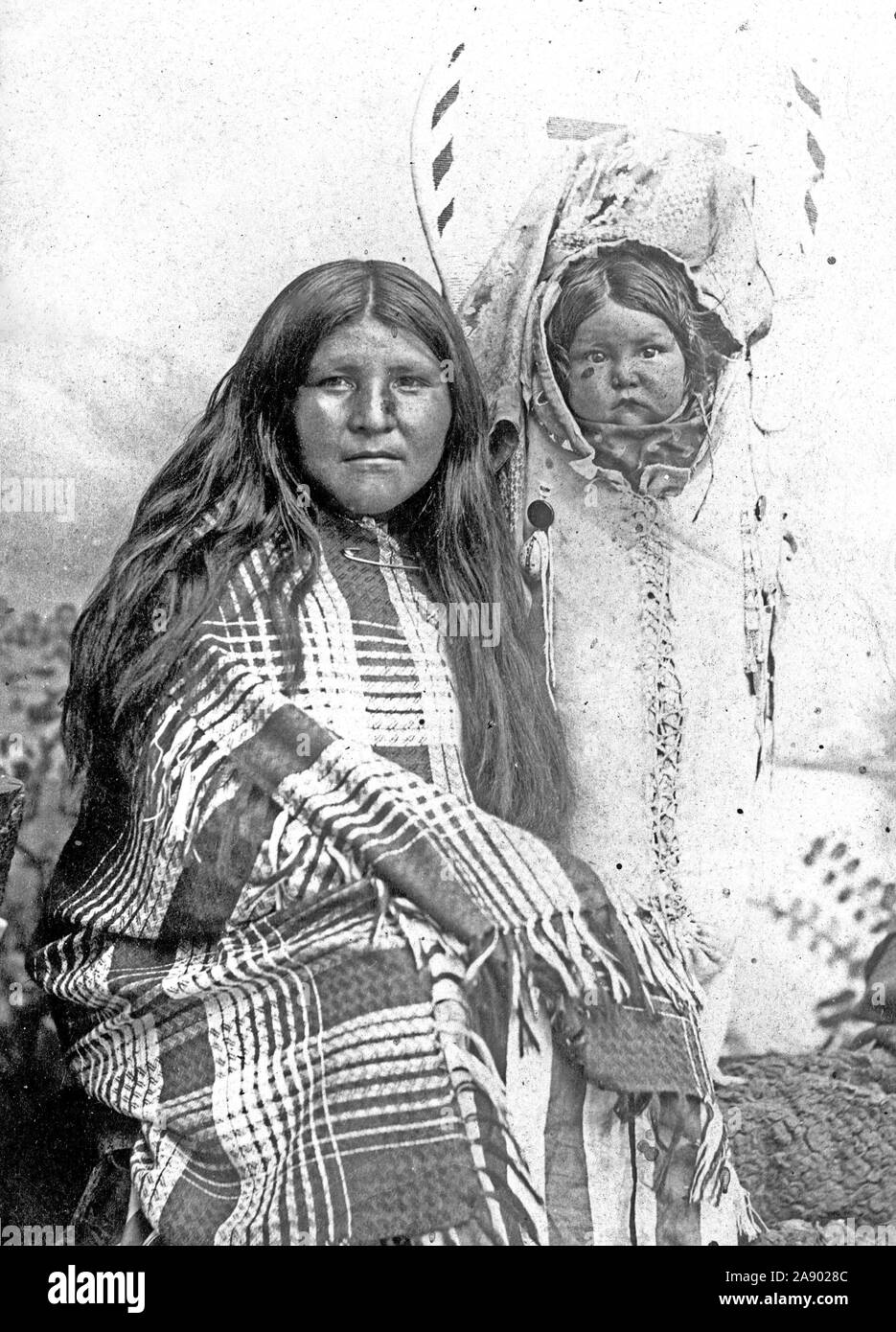 White River Ute Indian Squaw Ca. 1916 Stockfoto