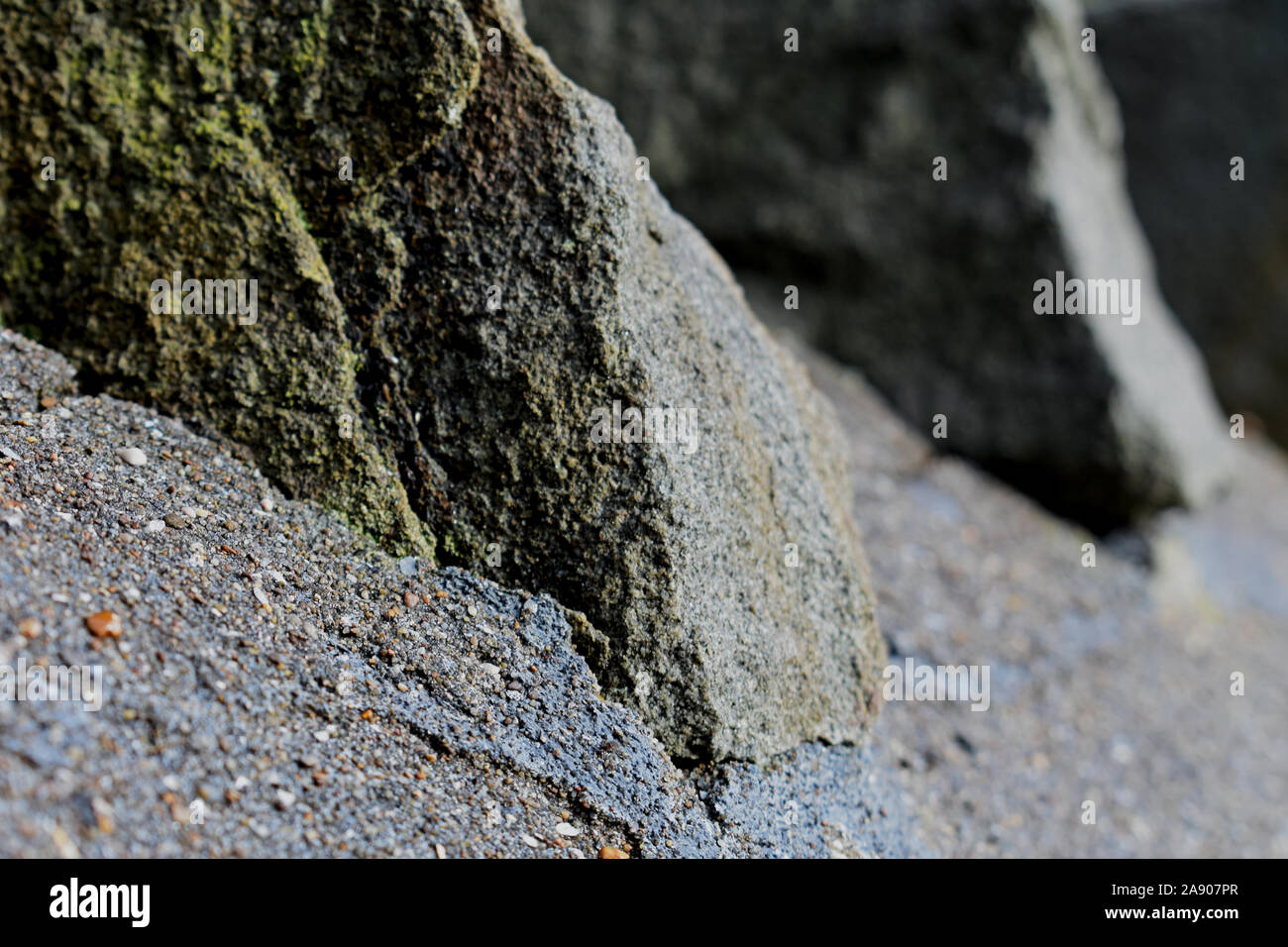 Detail eines Backstein Zaun Stockfoto