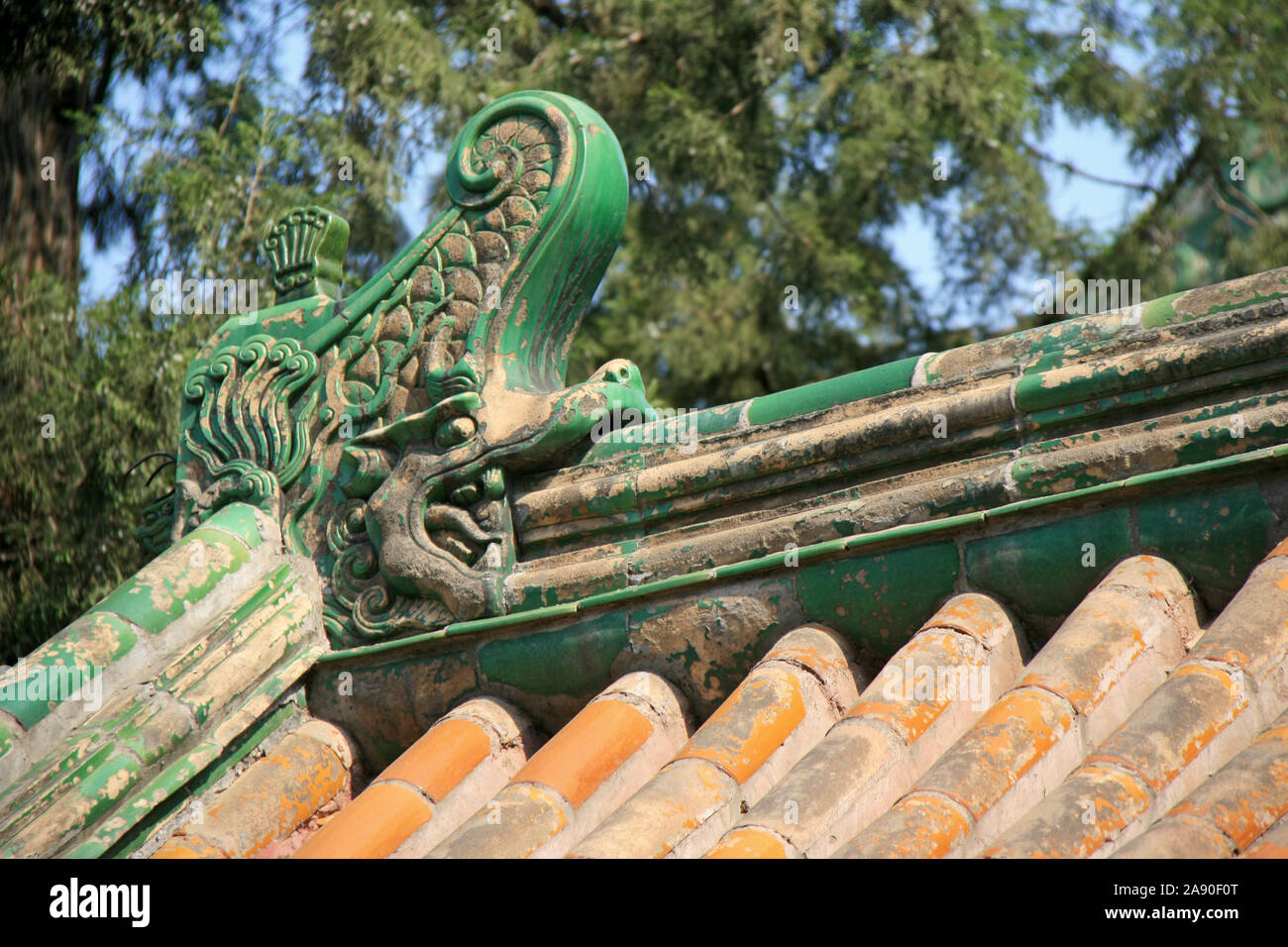 Buddhistische Tempel in der beihai Park in Peking (China) Stockfoto