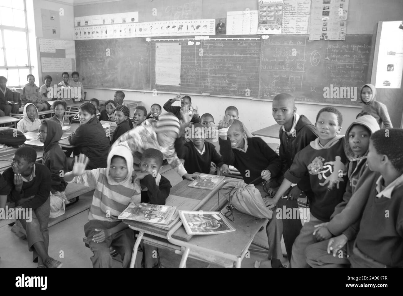 Namibia: Die Schule für Kinder, die ihre Eltern durch HIV in Maltahöhe verloren Stockfoto