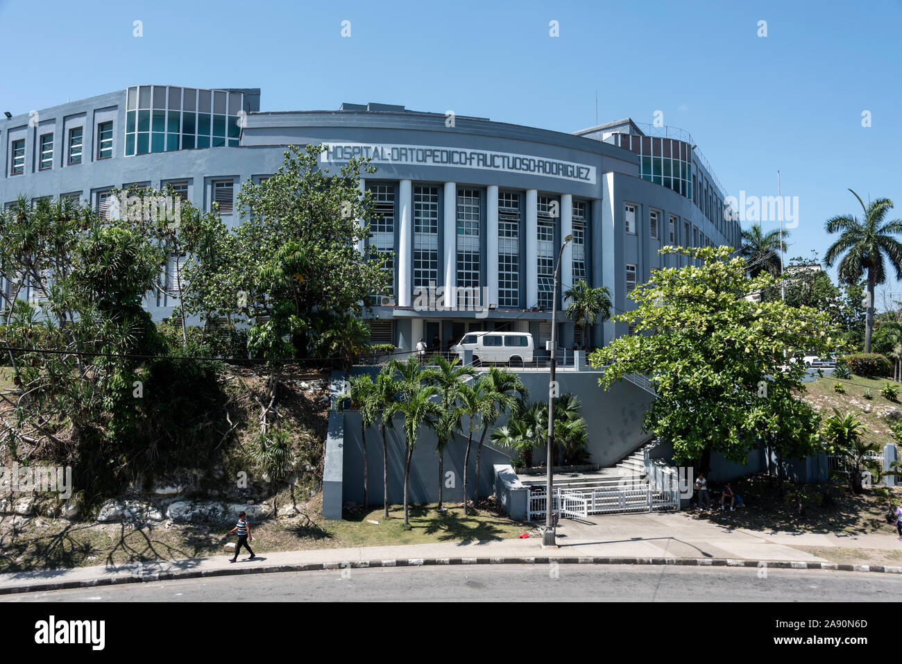 Krankenhaus - ortopedico - fructuoso - Rooriguez D-Kuba auf der Avenida de los Präsidenten y Calle 29, Plaza, Havanna, Kuba Stockfoto