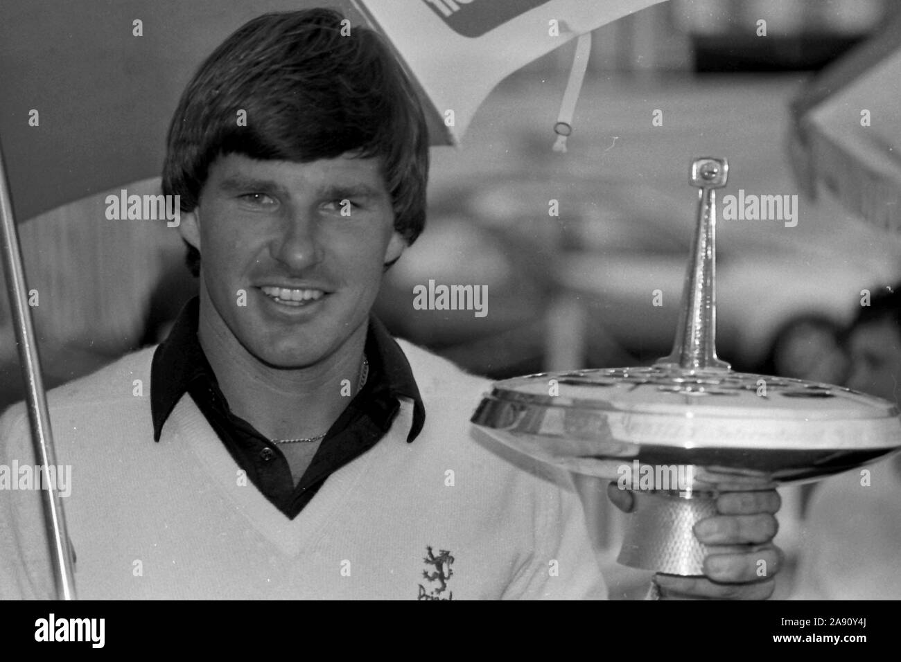 Nick Faldo gewinnt den Lawrence Batley Turnier 1983 Stockfoto