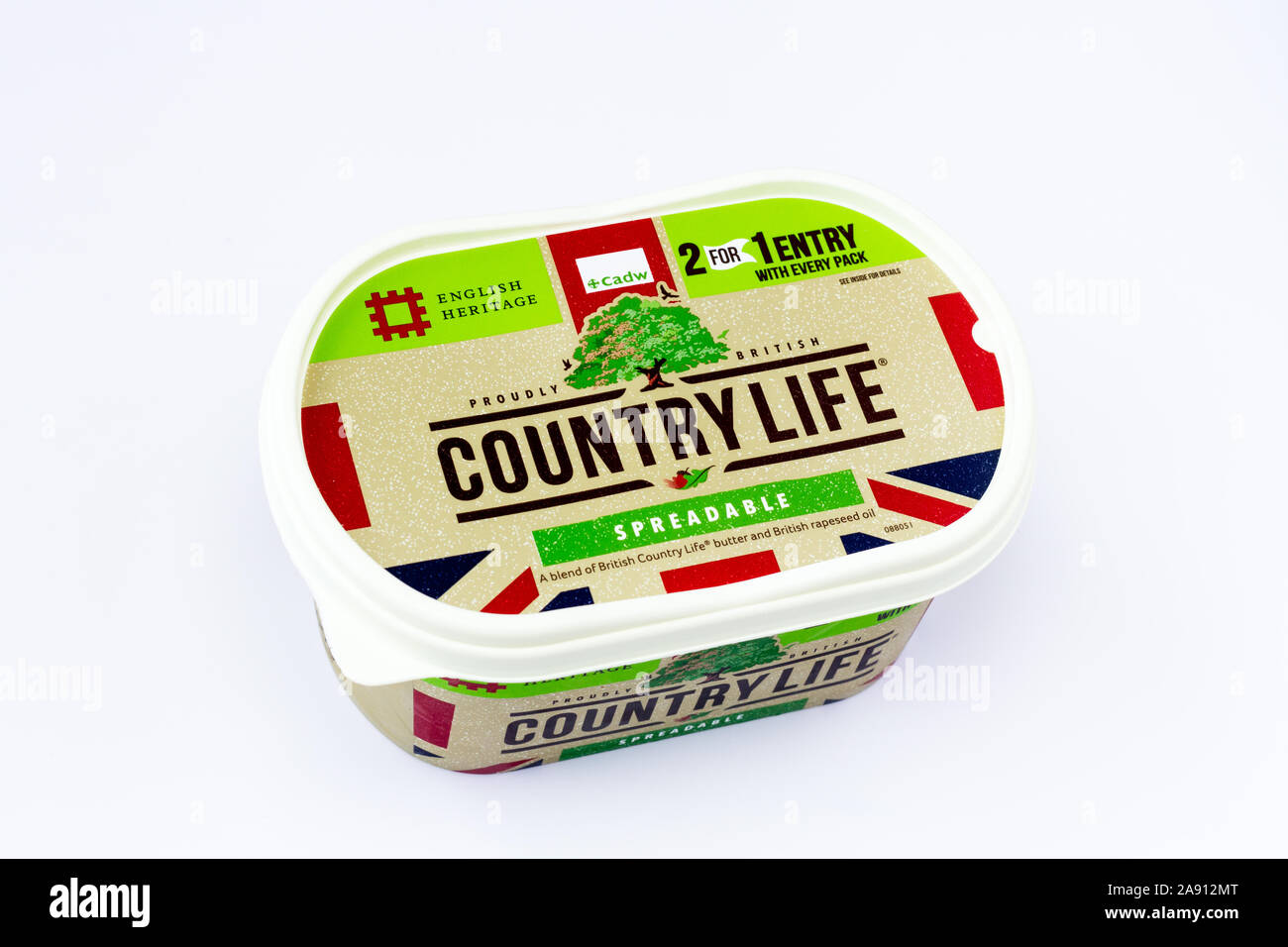 Land leben spreabable Butter. Großbritannien Stockfoto