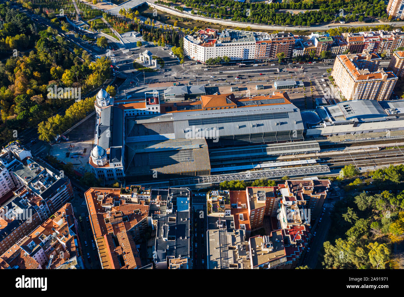 Príncipe Pío, Bahnhof, Madrid, Spanien Stockfoto