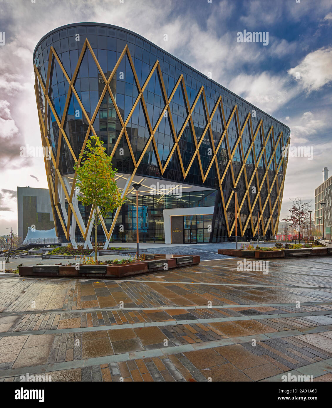 Der Katalysator, der Helix Newcastle, Newcastle upon Tyne, Tyne and Wear, England, Vereinigtes Königreich Stockfoto