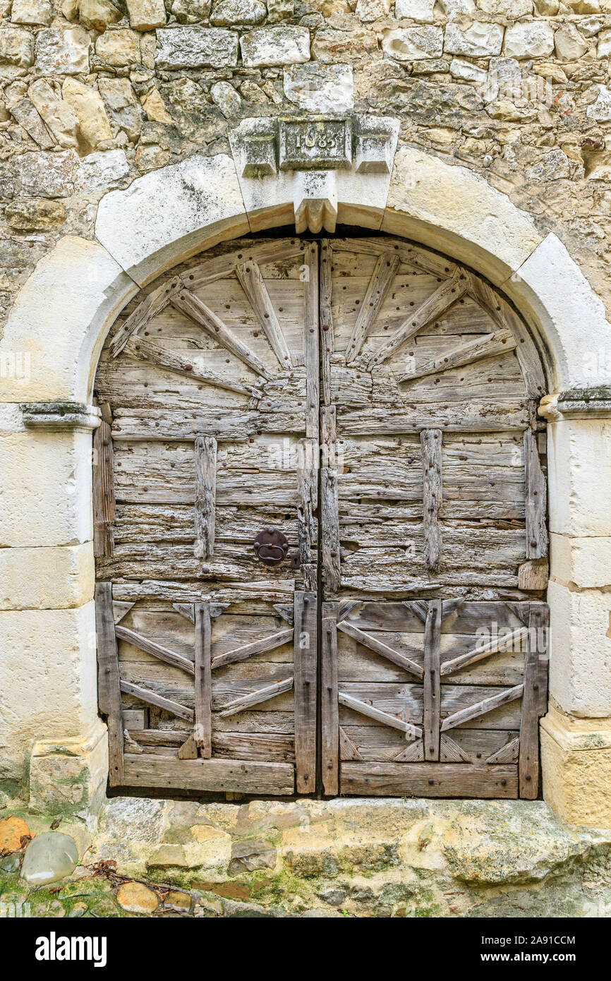Frankreich, Drome, Mirmande, "Les Plus beaux villages de France (Schönste Dörfer Frankreichs), alte Haus im Dorf // Frankreich, Stockfoto