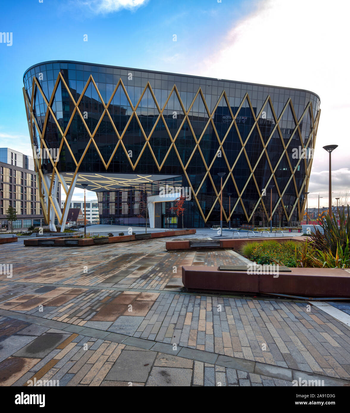 Der Katalysator, der Helix Newcastle, Newcastle upon Tyne, Tyne and Wear, England, Vereinigtes Königreich Stockfoto