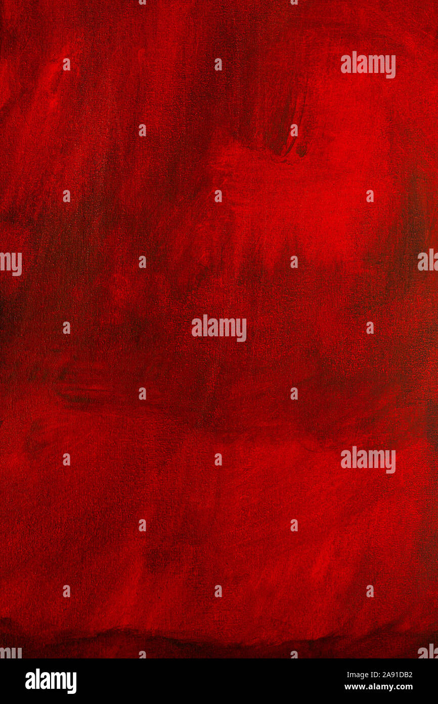 Öl Farbe lackiert Rot und Orange dunklen Hintergrund, mit echten Ölfarbe auf Leinwand von Hand bemalt Stockfoto