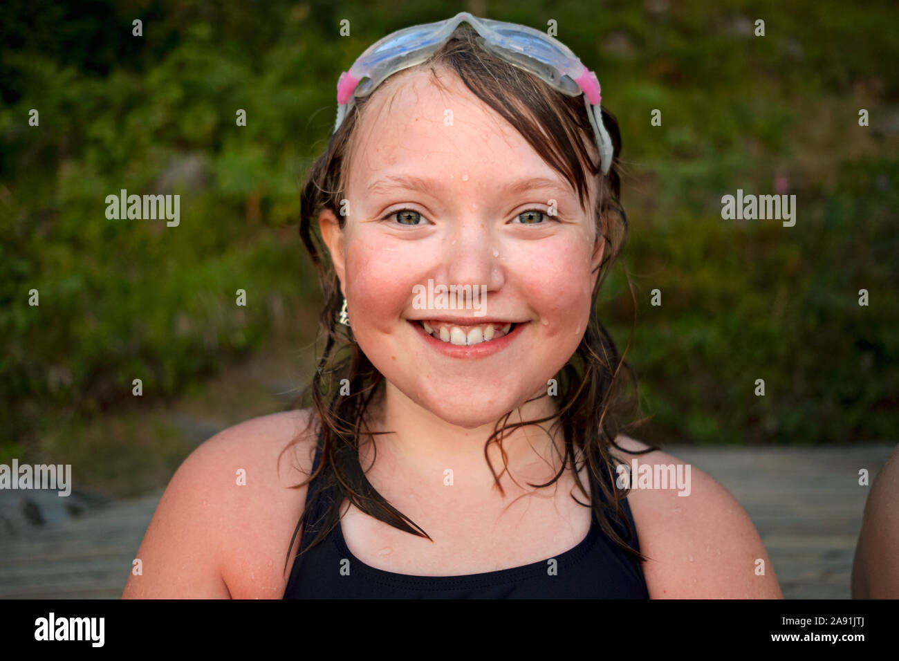 Lächelndes Mädchen Stockfoto