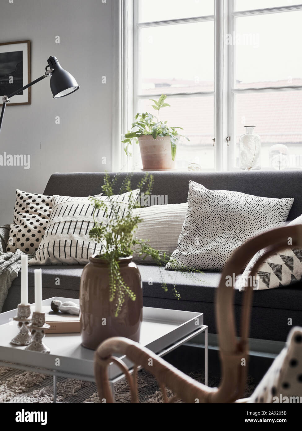 Wohnzimmer mit sofa Stockfoto