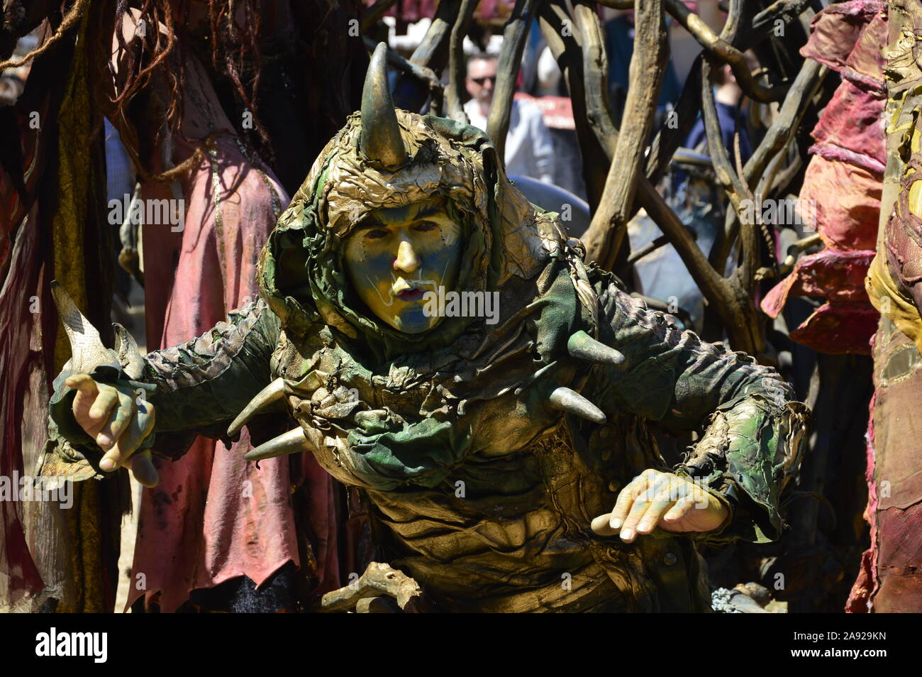 Künstler im Mittelalter Festival (spectaculum, Bückeburg 2018) Stockfoto