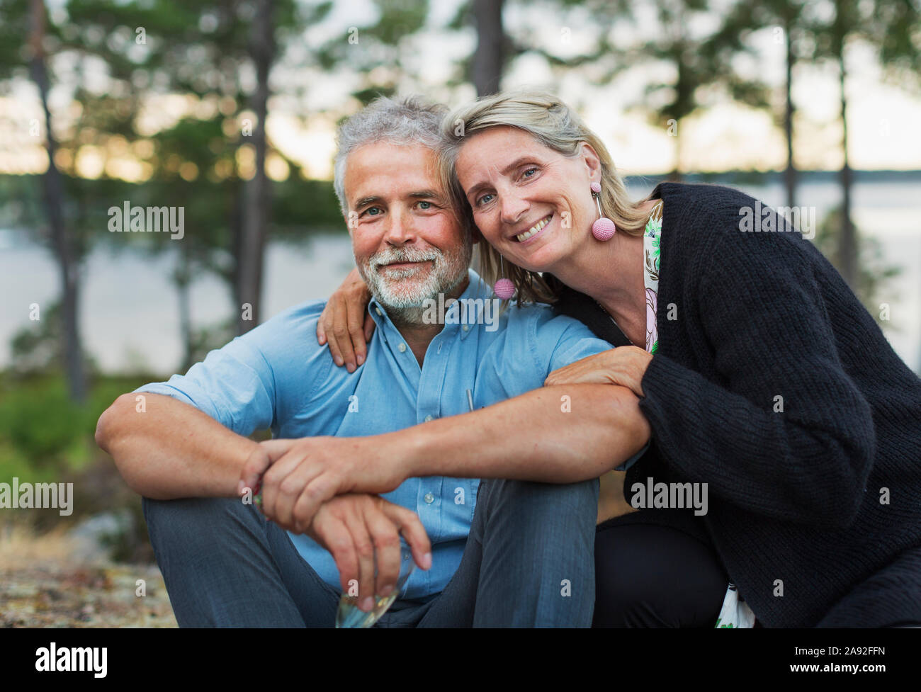 Älteres Paar zusammen Stockfoto