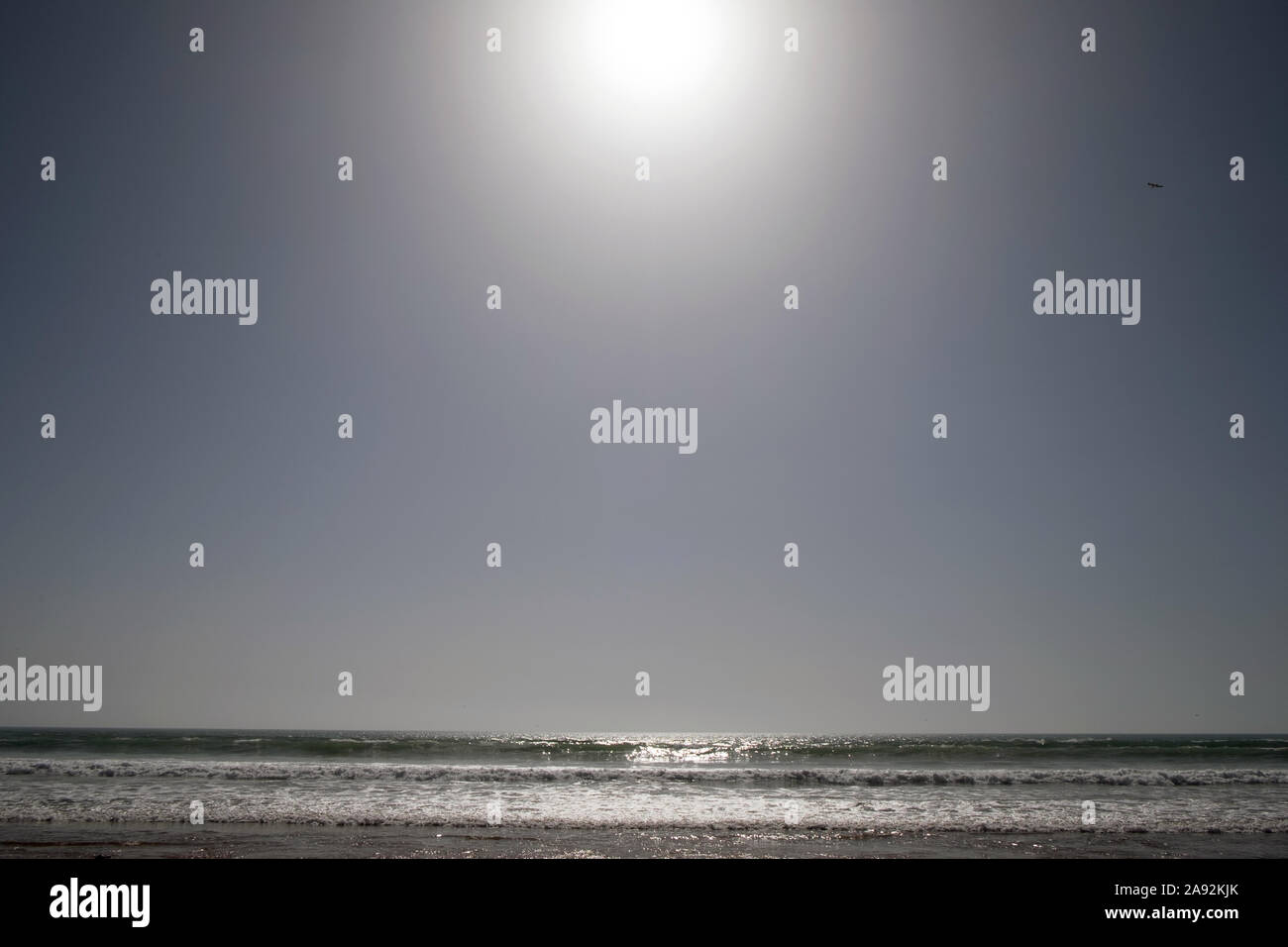 Wellen am Atlantik Stockfoto