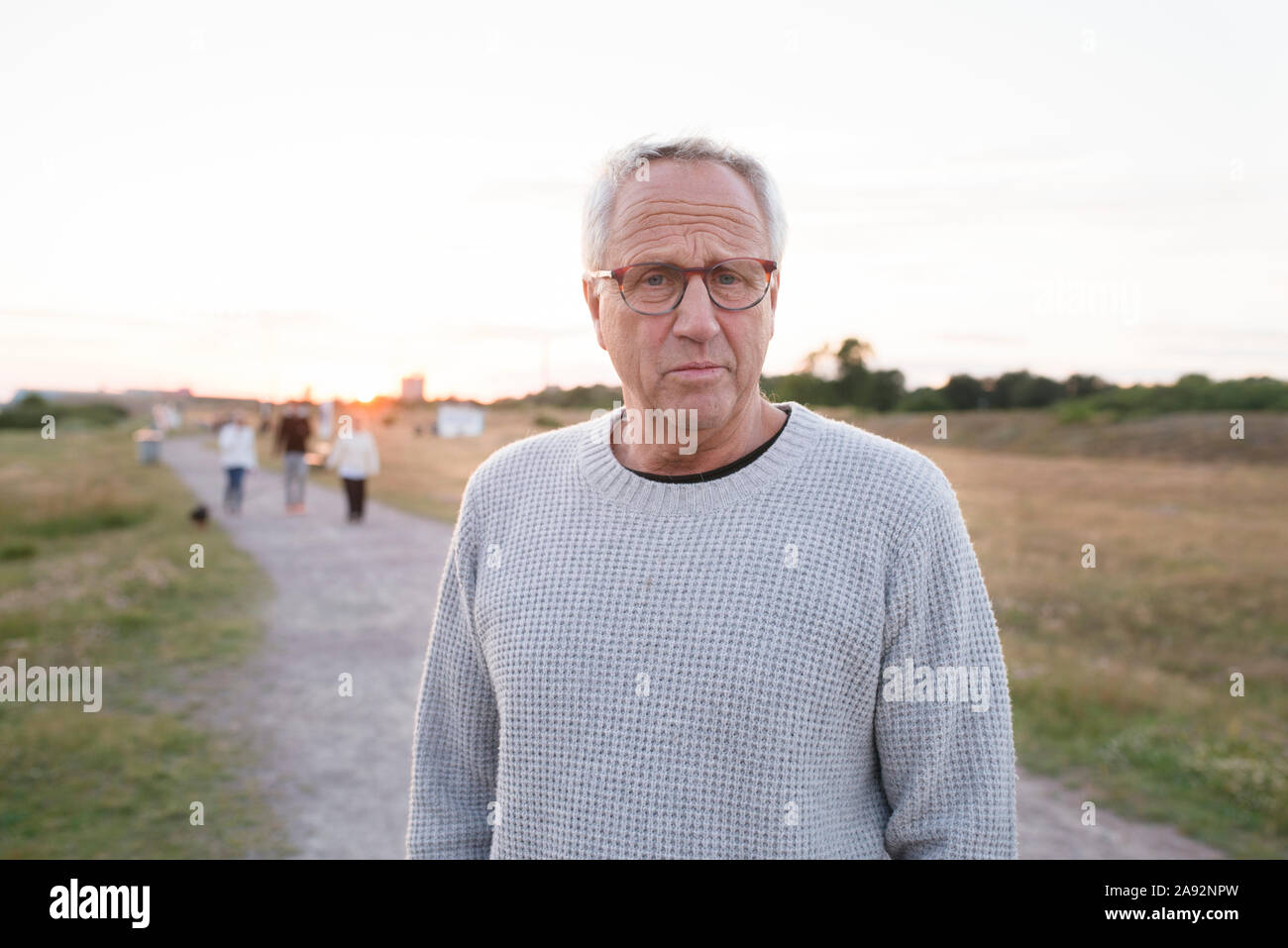 Portrait von älteren Mann Stockfoto