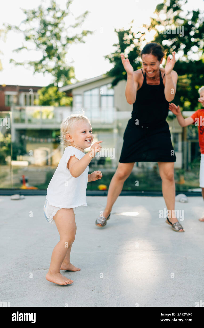 Familie zusammen Stockfoto