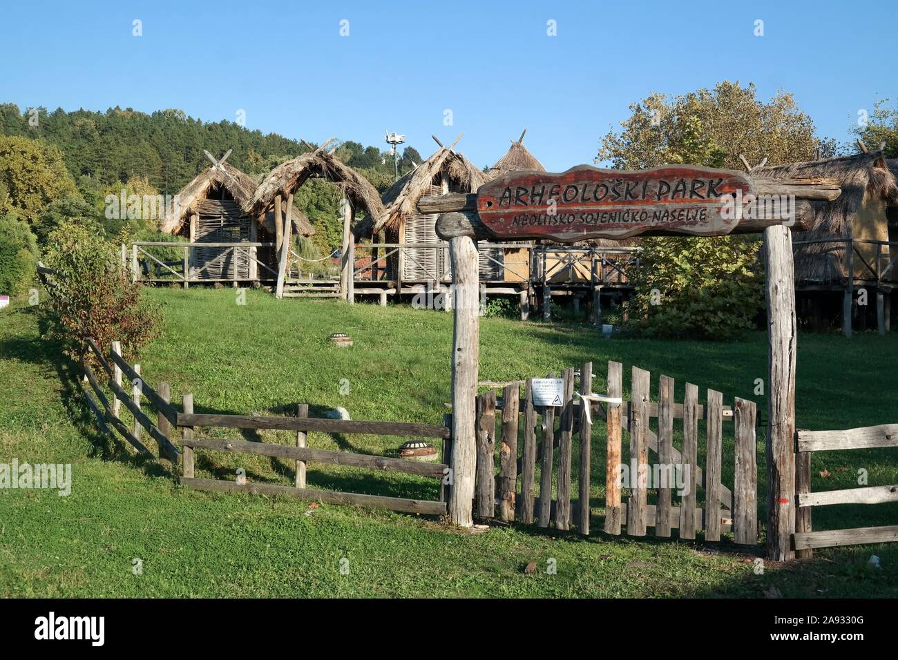 Pannonische Seen, Tuzla, Bosnien und Herzegowina Stockfoto